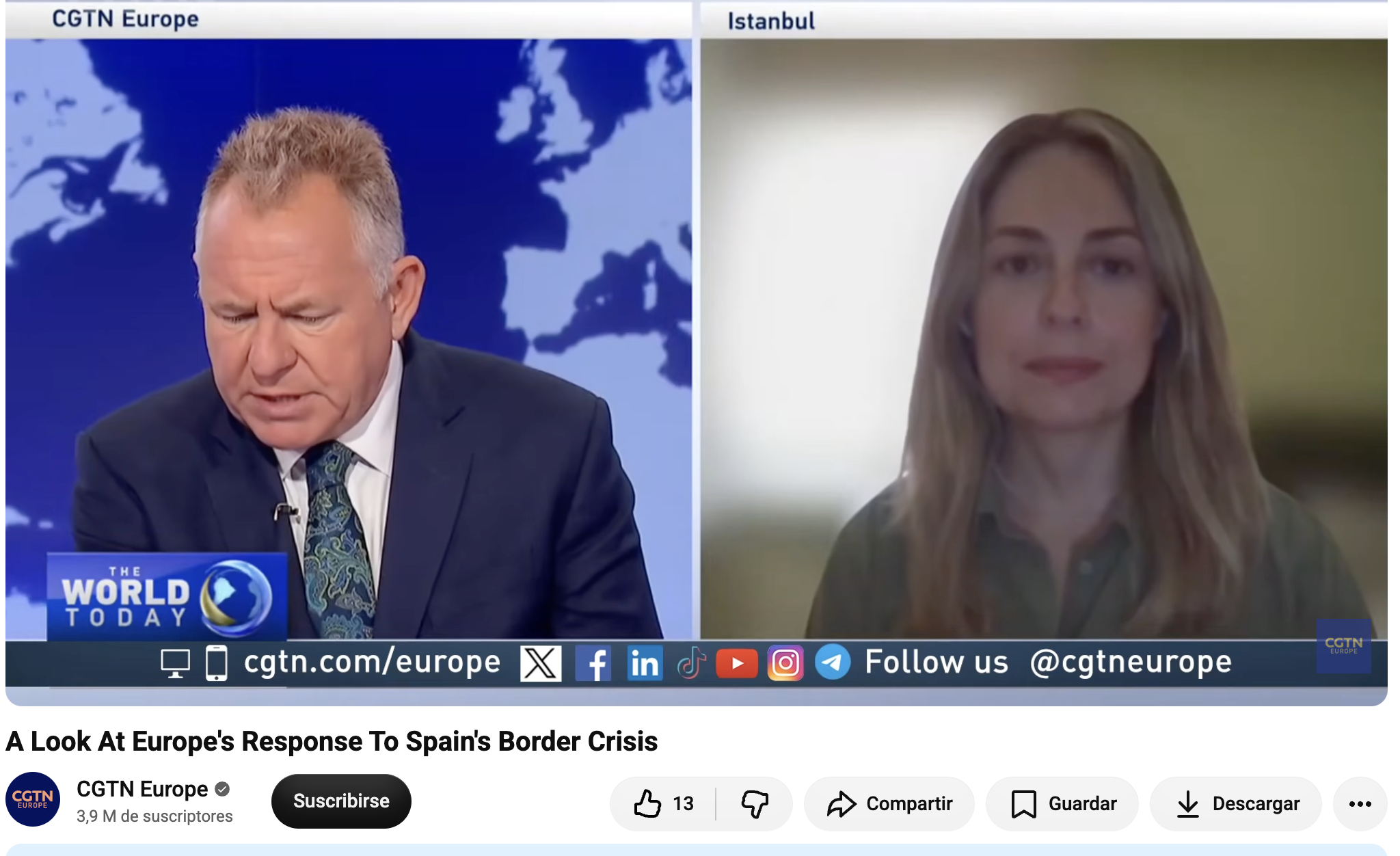 CGTN Europe interview
